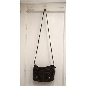 Faux Alligator Brown Crossbody Bag Rosetti